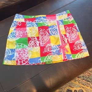 Lilly Pulitzer Turtle Jarvey Skort with Pockets